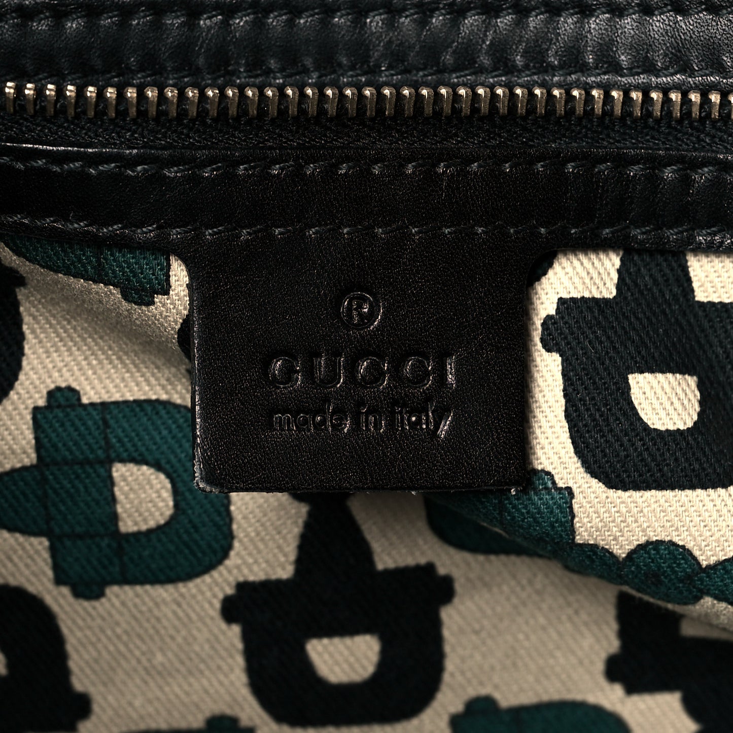 Guccissima Medium Jackie O Hobo Black