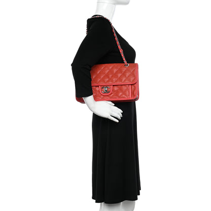 Chanel Caviar Quilted Medium French Riviera Flap Red 2 of 13