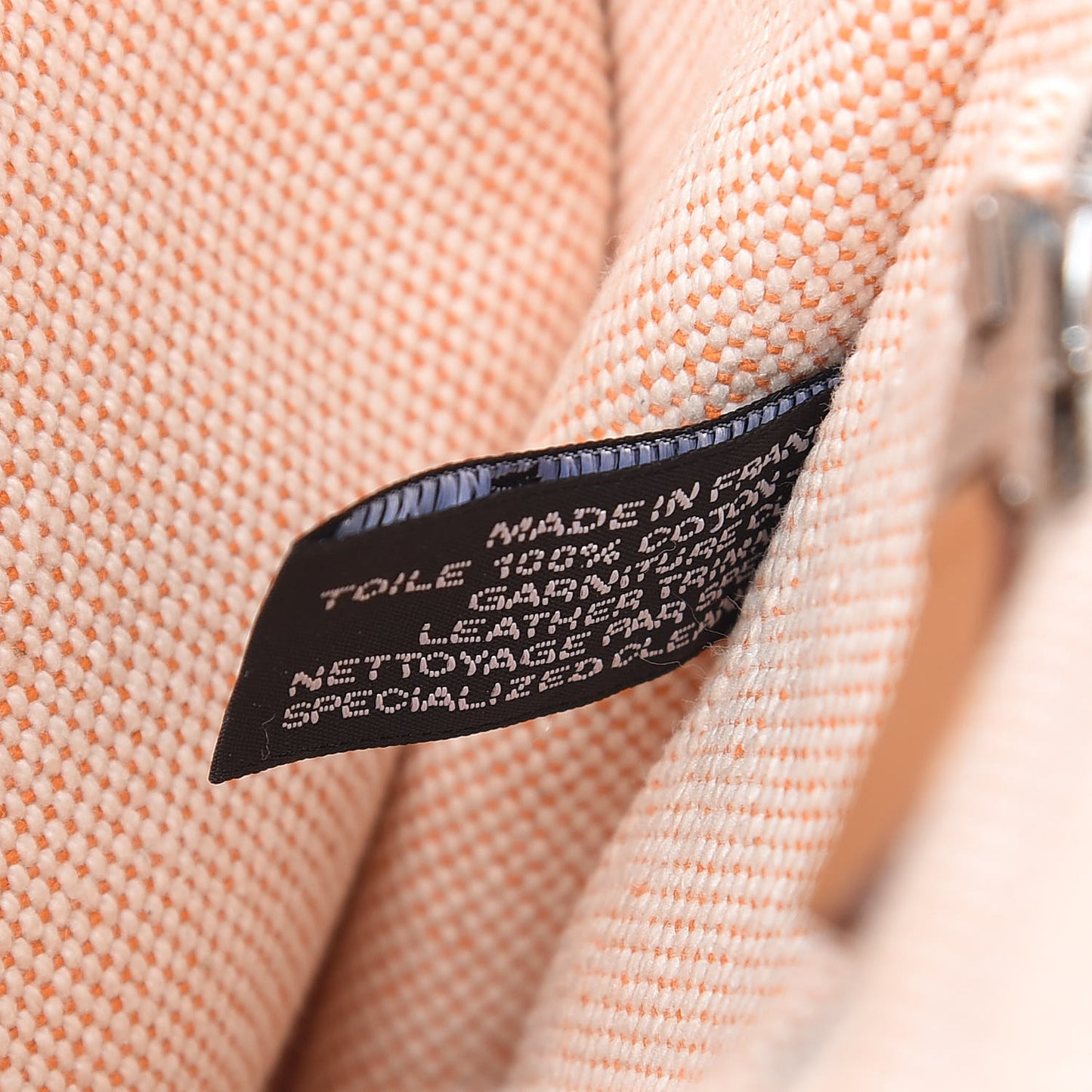 Cotton Canvas Tout Fourre PM Orange