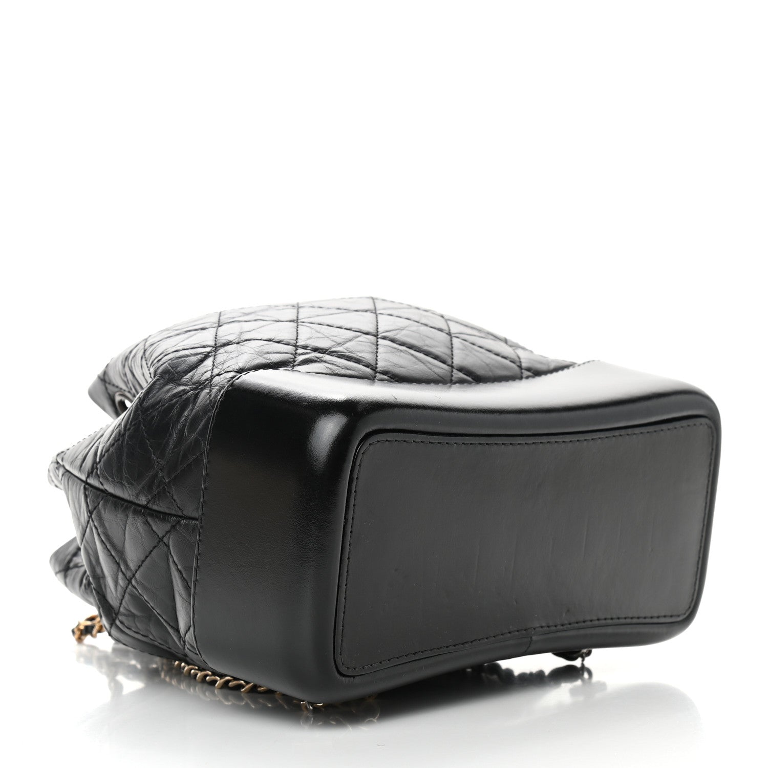 Chanel Aged Calfskin Quilted Small Gabrielle Backpack Black 4 of 10