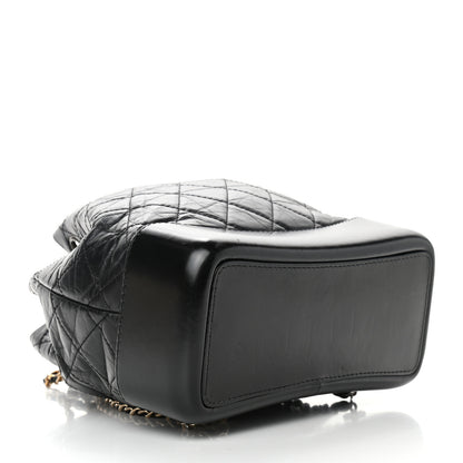 Chanel Aged Calfskin Quilted Small Gabrielle Backpack Black 4 of 10