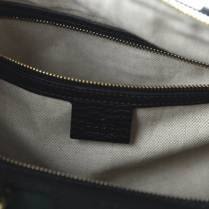 Gucci Calfskin Vintage Web Medium Boston Black 8 of 10