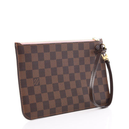 Louis Vuitton Damier Ebene Neverfull MM GM Pochette Rose Ballerine 3 of 7