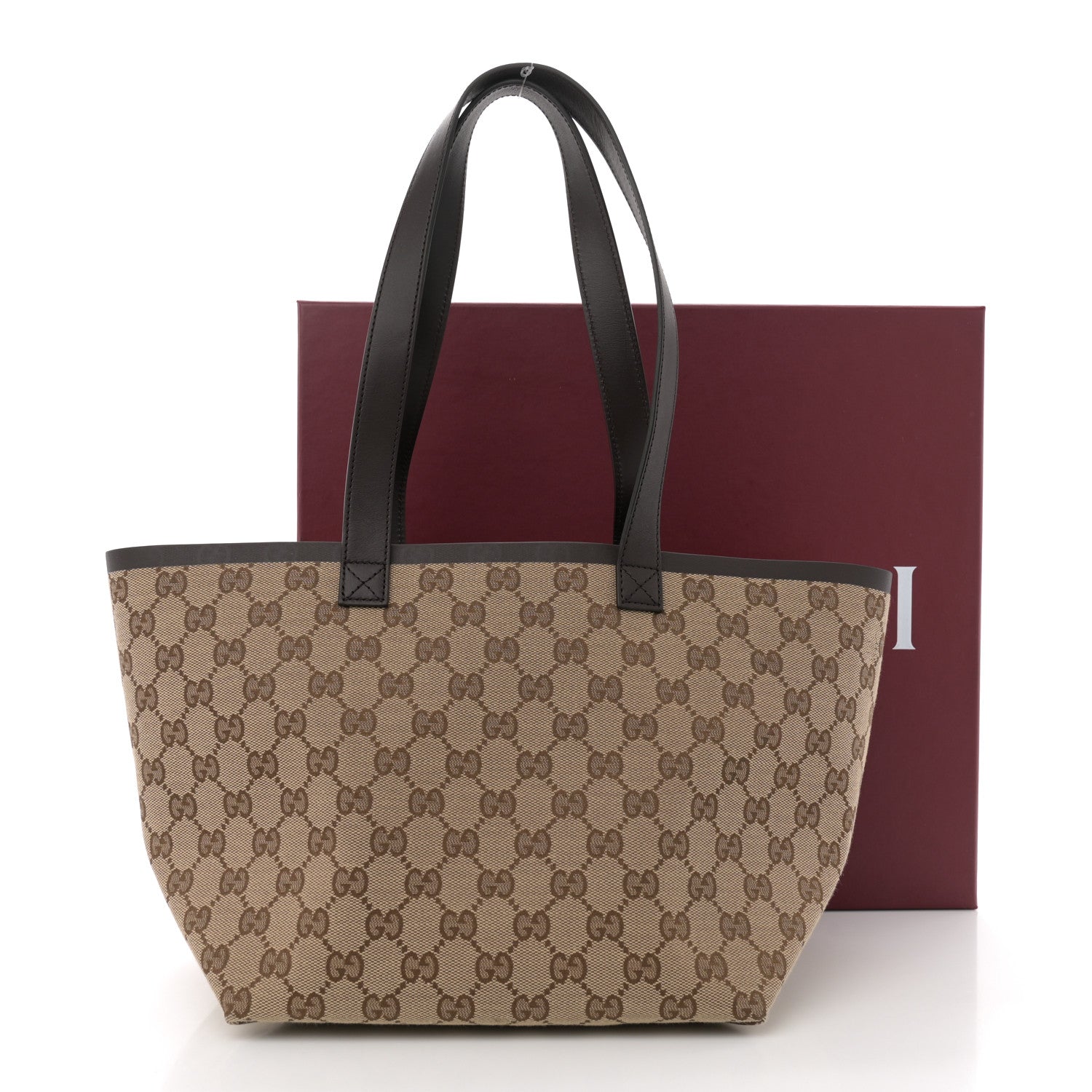Gucci Supreme Canvas Totissima Small Tote Beige Ebony 10 of 10