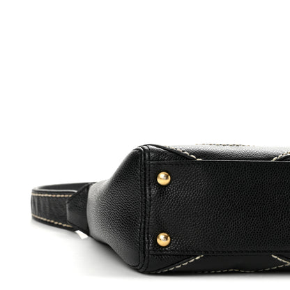 Chanel Caviar CC Stitched Small Hobo Black 9 of 13