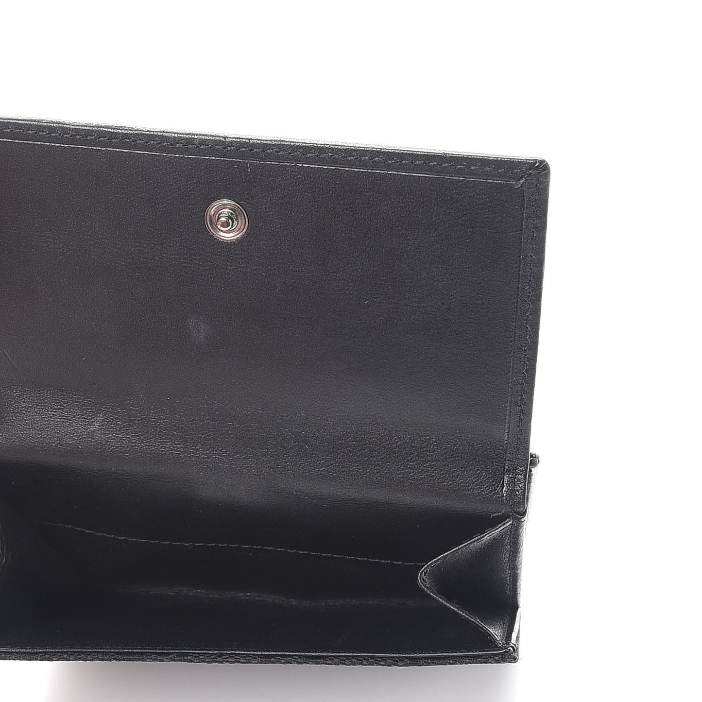 Monogram Piston Lock Compact Wallet Black