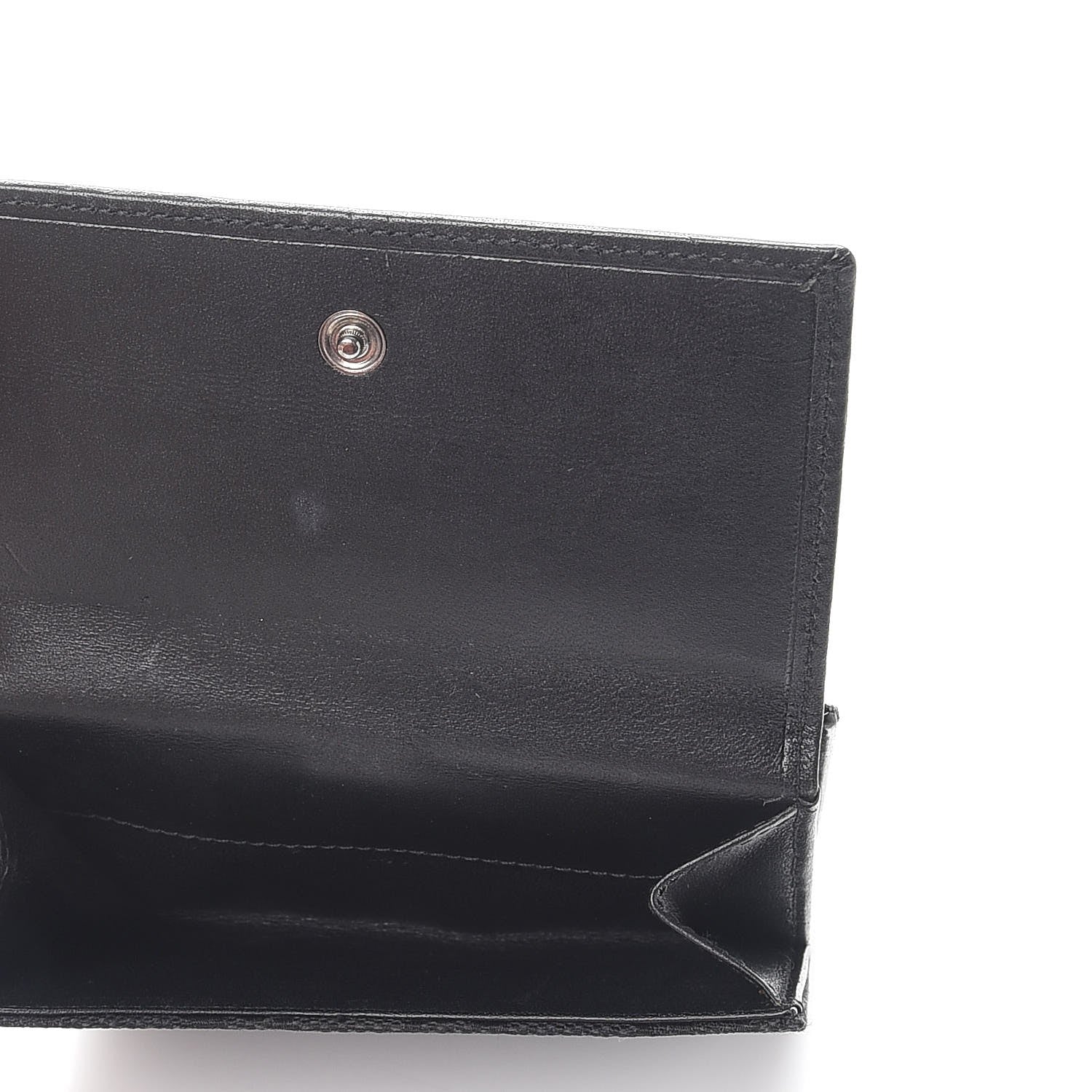 Gucci Monogram Piston Lock Compact Wallet Black 6 of 12