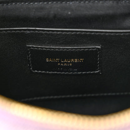 Saint Laurent denim Quilted 80's Vanity Bag Bleached Lilac 6 of 11