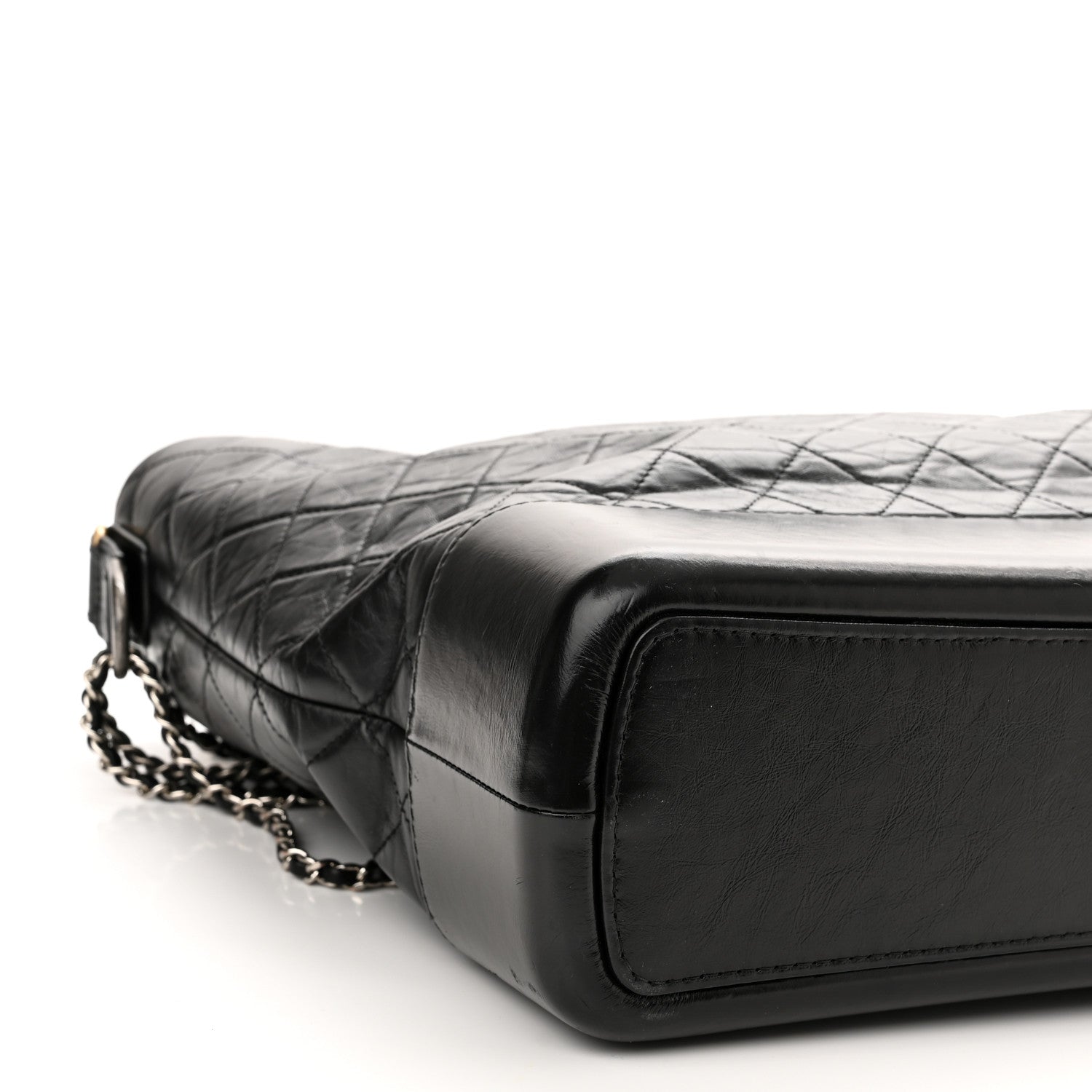 Chanel Aged Calfskin Quilted Maxi Gabrielle Hobo Black 9 of 11