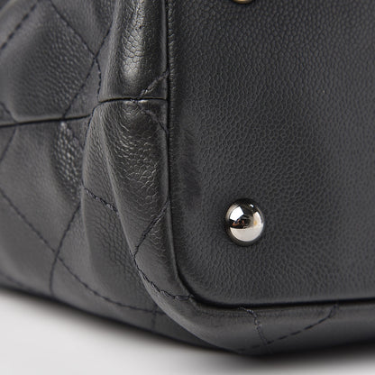Chanel Grained Calfskin Shopping Fever Tote Dark Grey 8 of 9