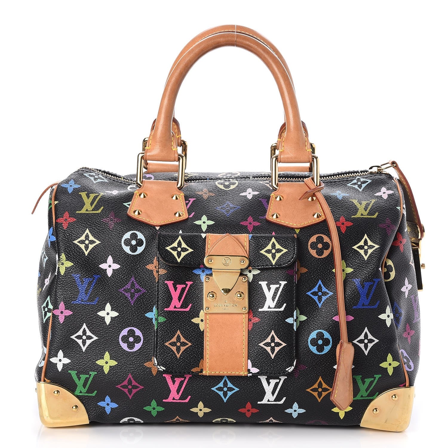 Louis Vuitton Monogram Multicolor Speedy 30 Black 1 of 8