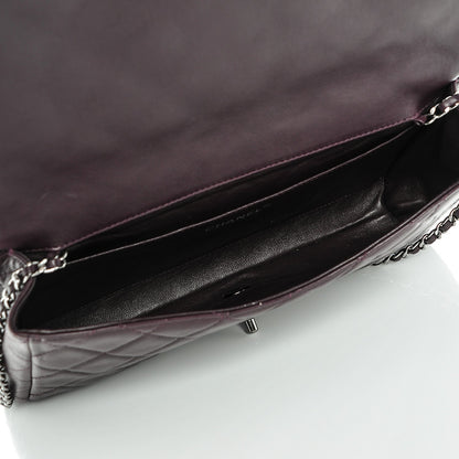 Chanel Lambskin Quilted Clutch With Chain Flap Purple 5 of 8