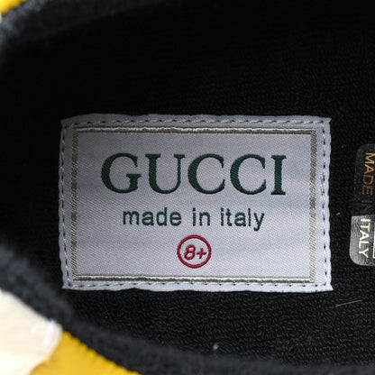 Gucci GG Supreme Monogram Mix Monogram Mens Rhyton Sneakers 8.5 London Blue Beige Sun Yellow 8 of 9