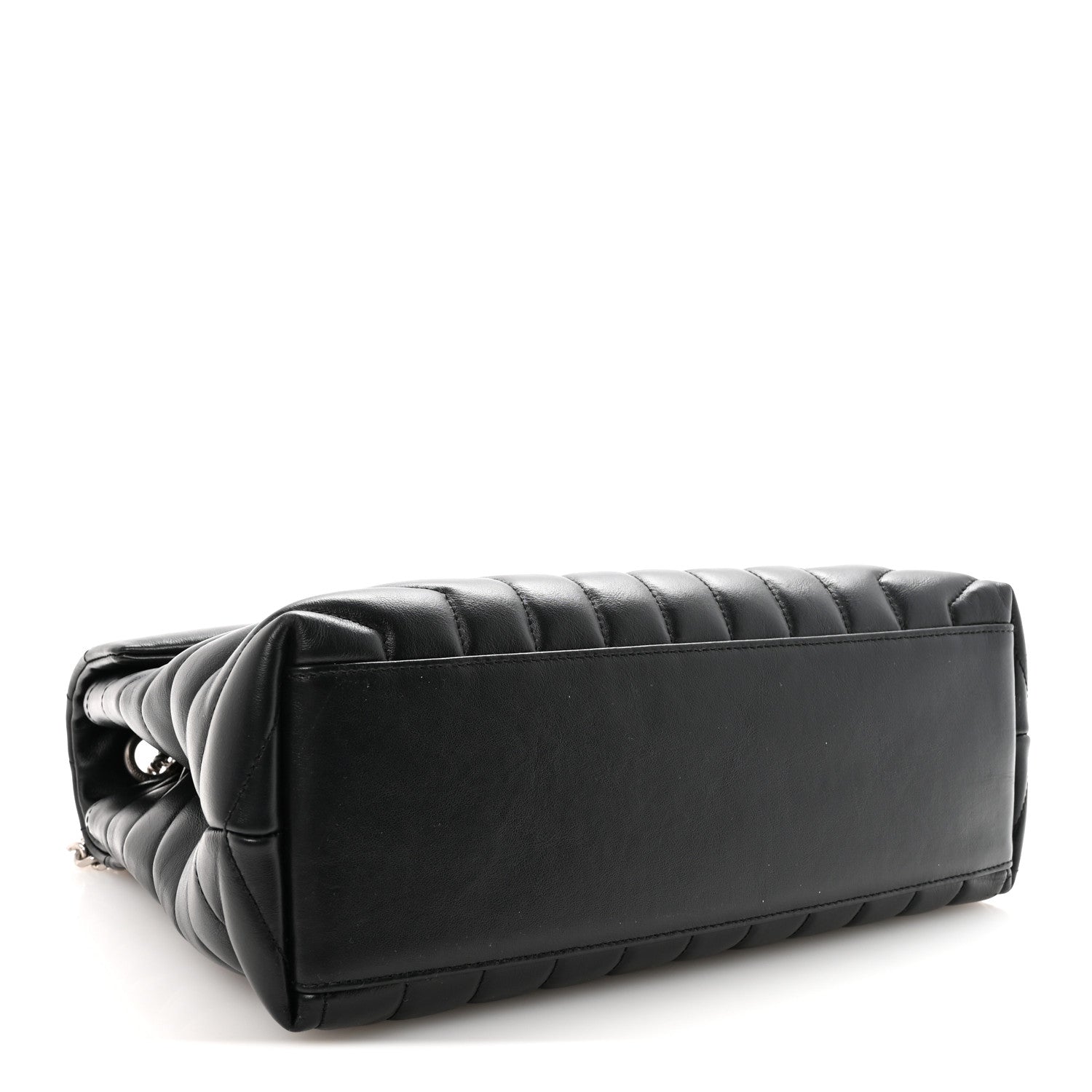 Saint Laurent Calfskin Y Quilted Monogram Medium Loulou Chain Satchel Black 4 of 9