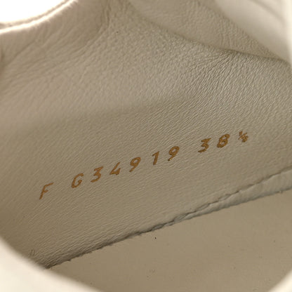 Chanel Crumpled Calfskin Womens CC Bow Sneakers 38.5 White 9 of 9