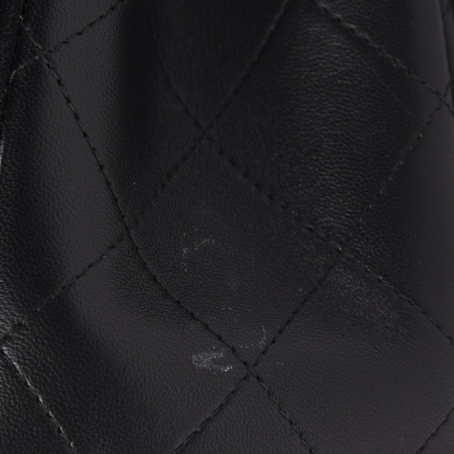 Lambskin Quilted Jumbo Double Flap Black