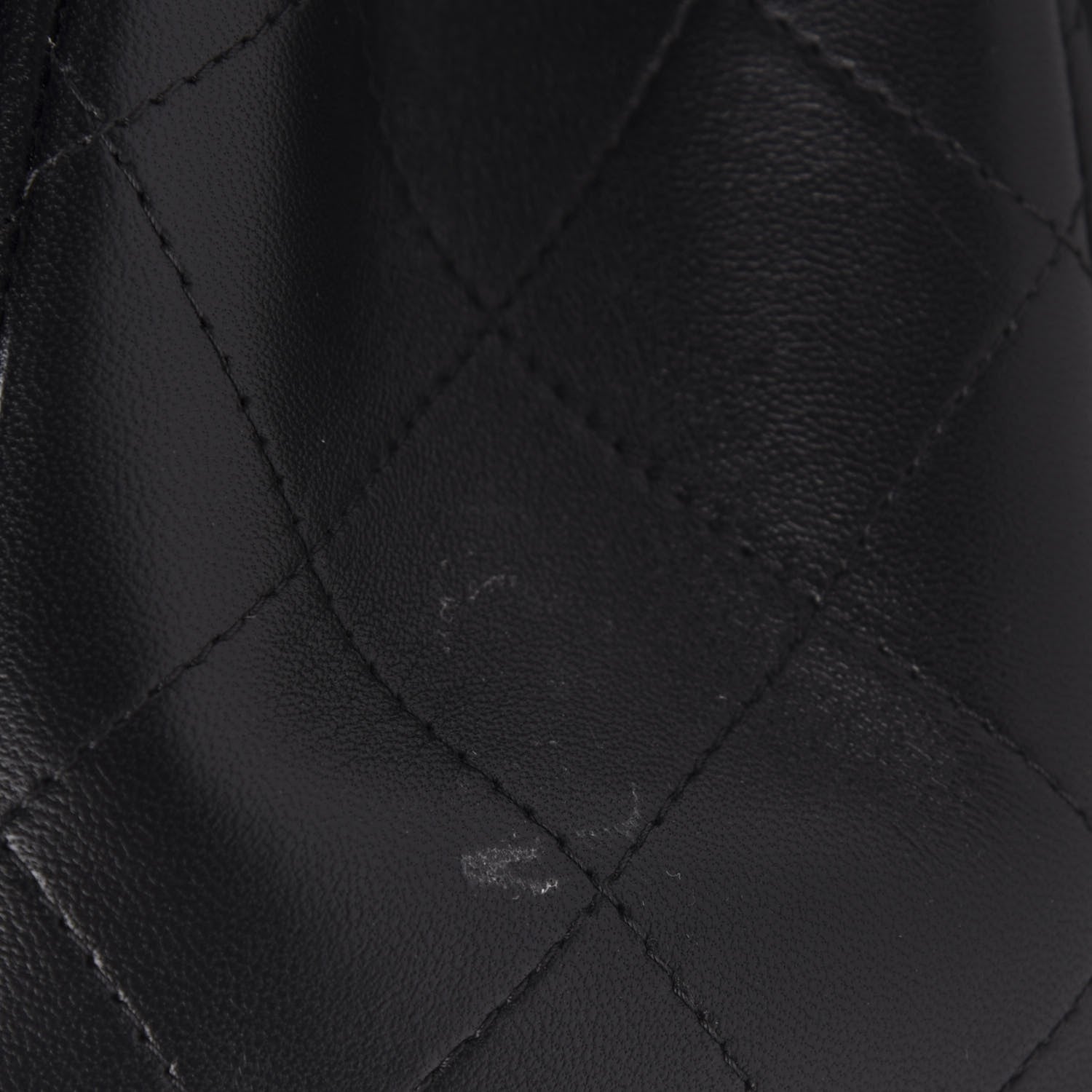 Chanel Lambskin Quilted Jumbo Double Flap Black 11 of 11