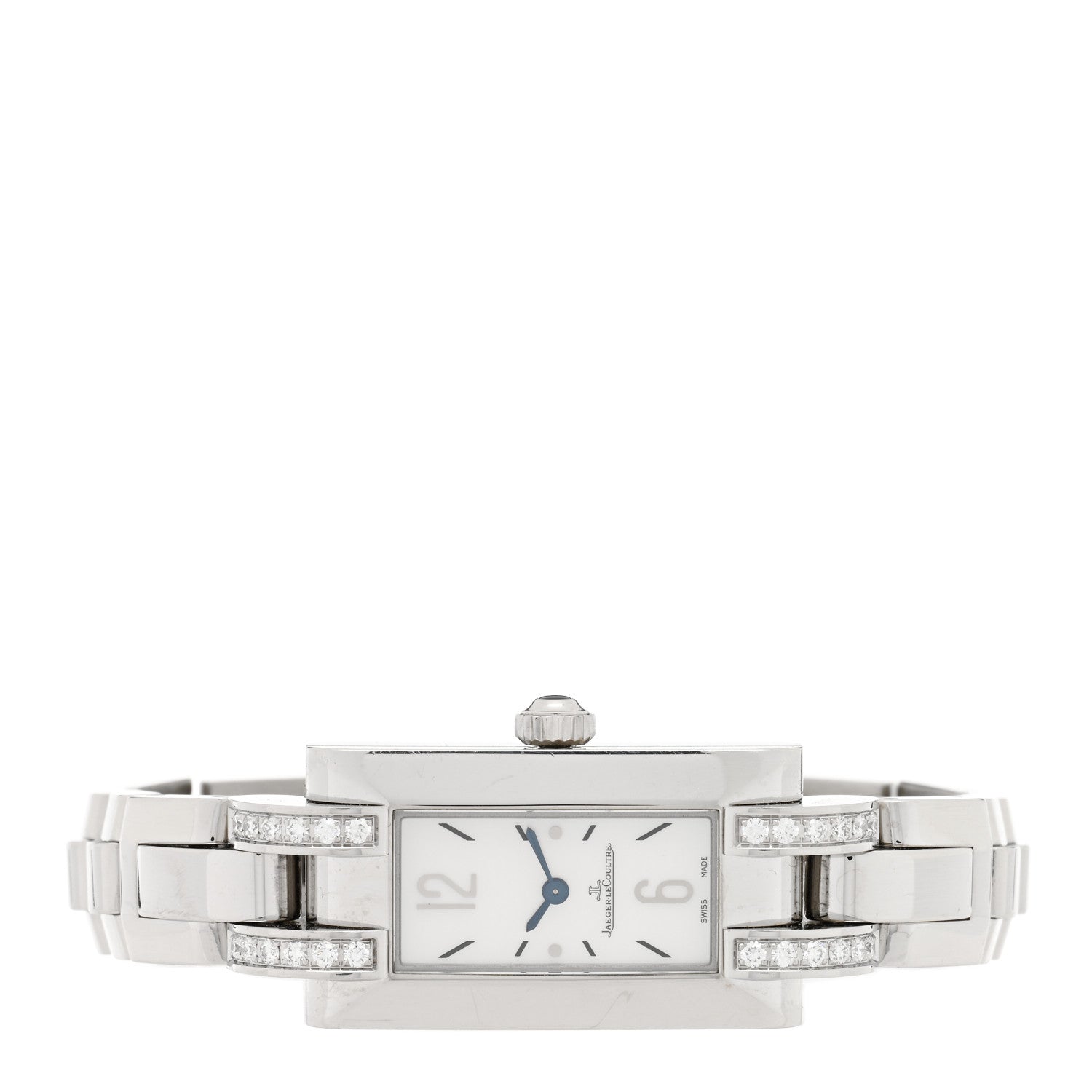 Jaeger-LeCoultre Stainless Steel Diamond Mother of Pearl 17mm Ideale Quartz Watch 460.8.08 2 of 4