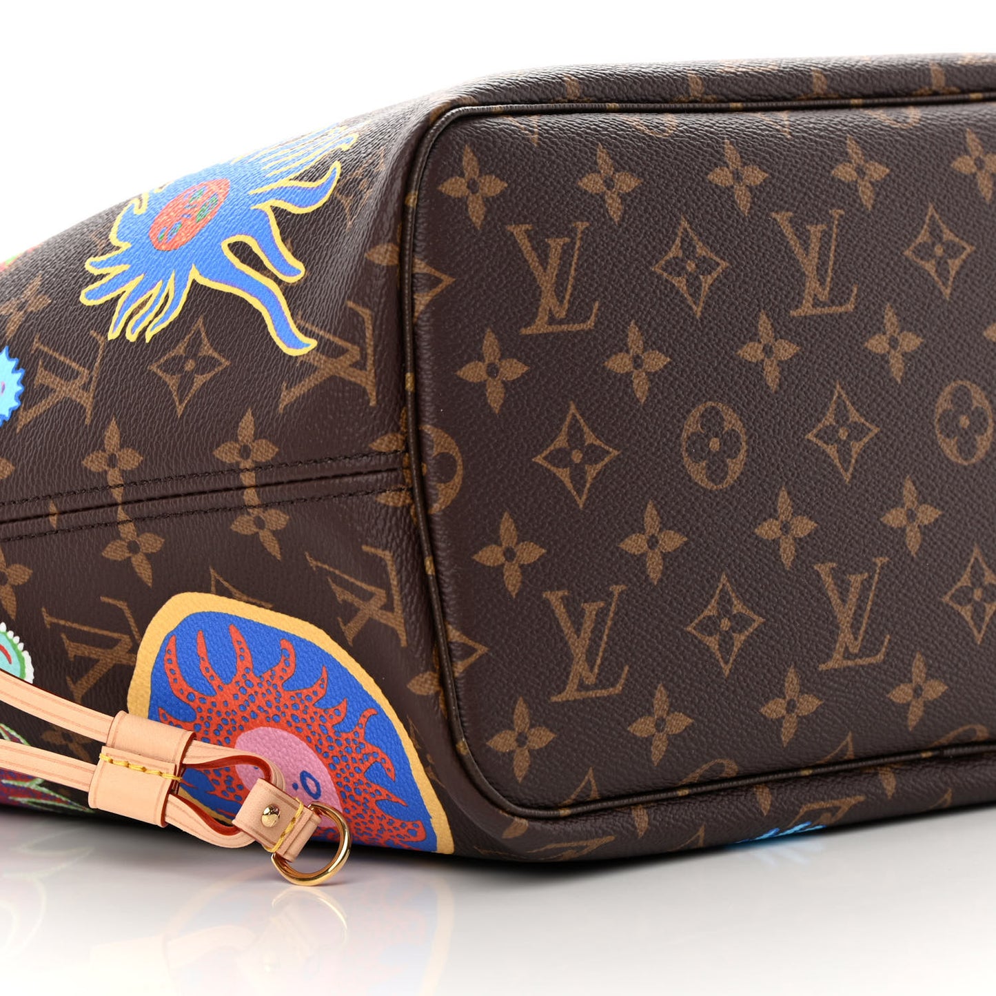 LV X YK Monogram Faces Neverfull MM