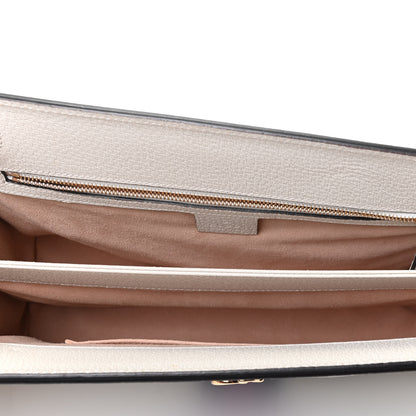 Gucci Textured Calfskin Medium Ophidia Chain Shoulder Bag Mystic White 4 of 4
