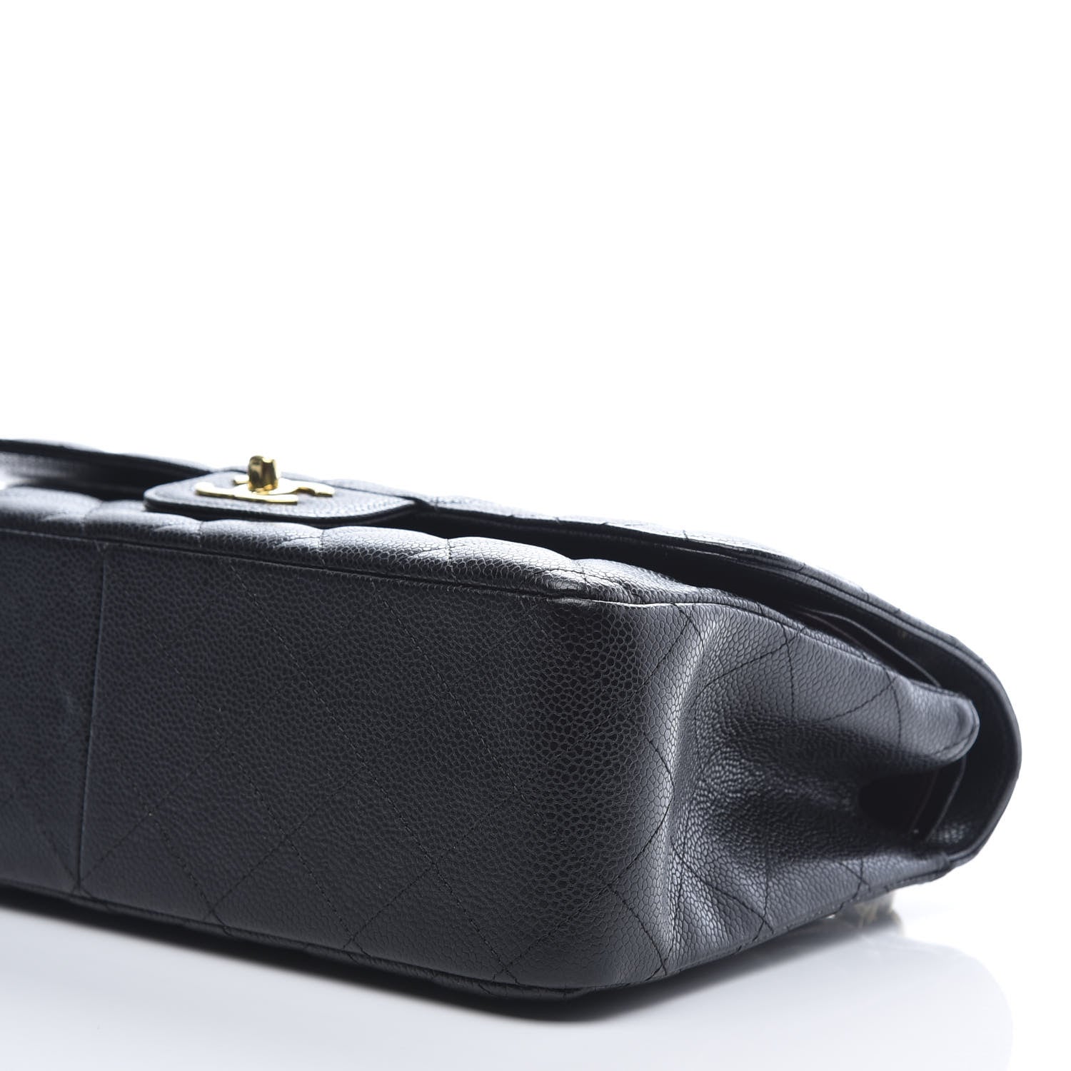 Chanel Caviar Quilted Jumbo Double Flap Black 9 of 10