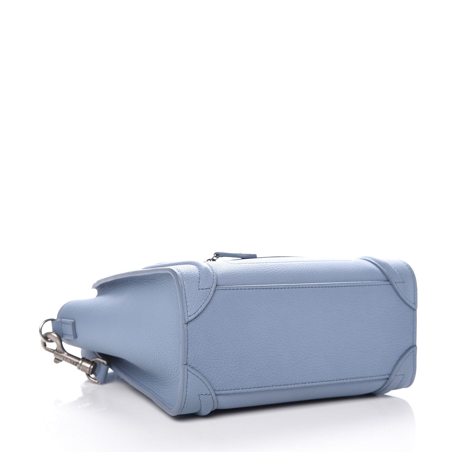 Drummed Calfskin Nano Luggage Blue