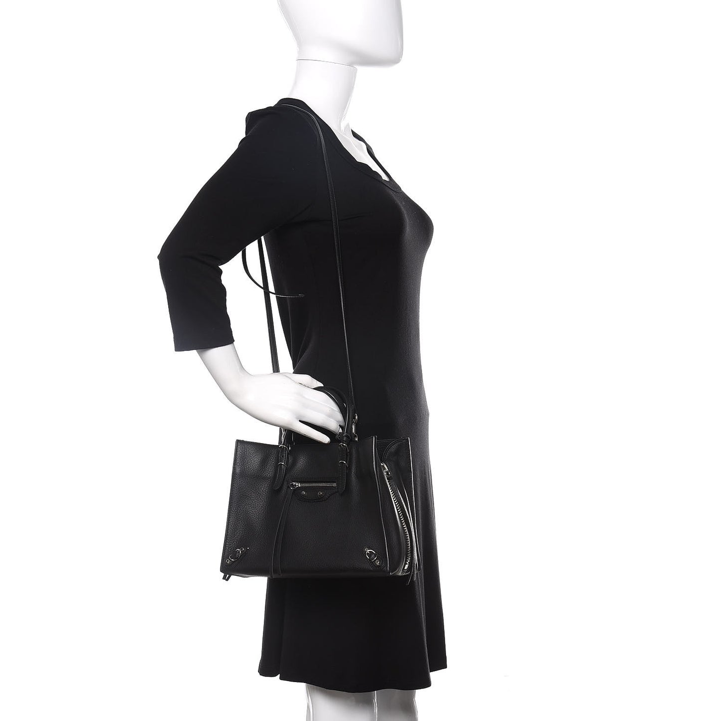 Veau Papier A6 Zip Around Tote Black
