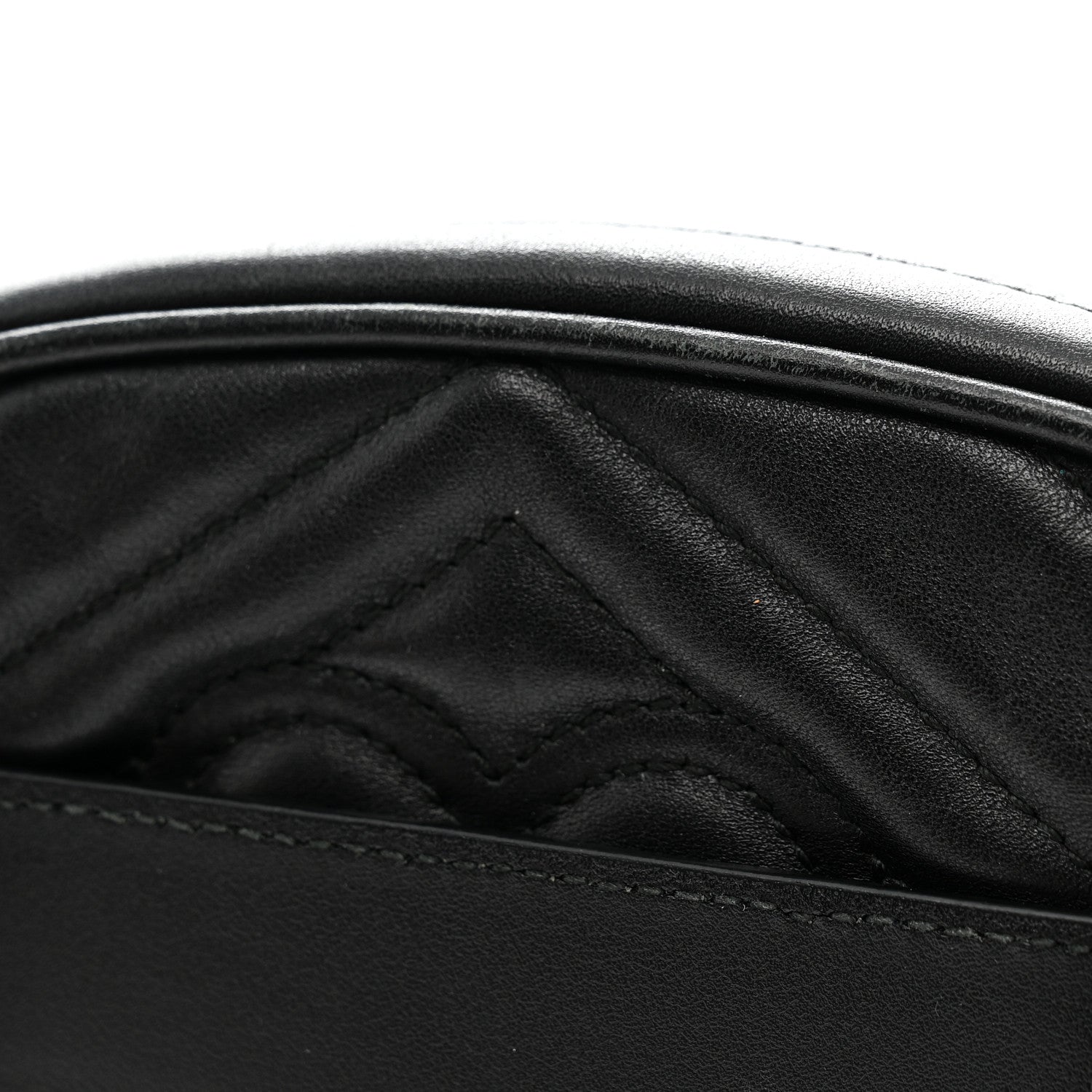 Gucci Calfskin Matelasse GG Marmont Belt Bag 85 34 Black 17 of 20