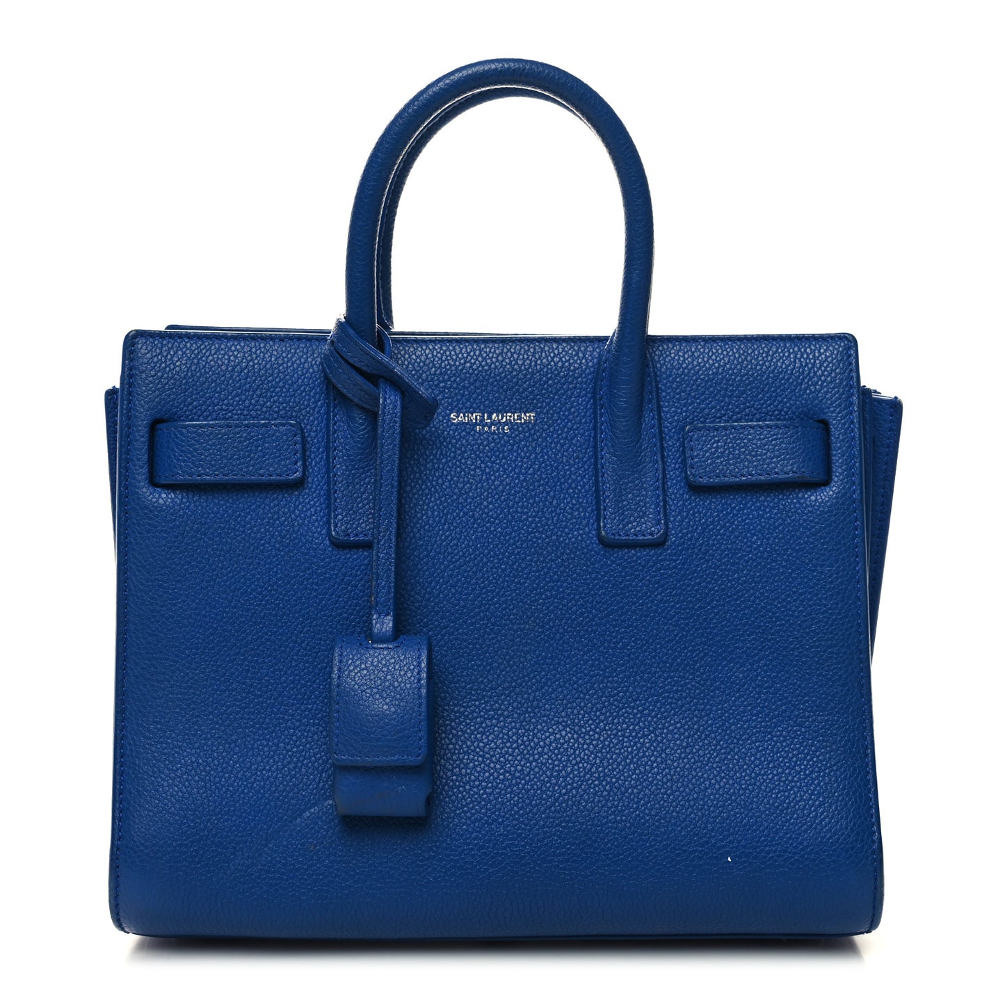 Grained Calfskin Nano Sac De Jour Royal Blue