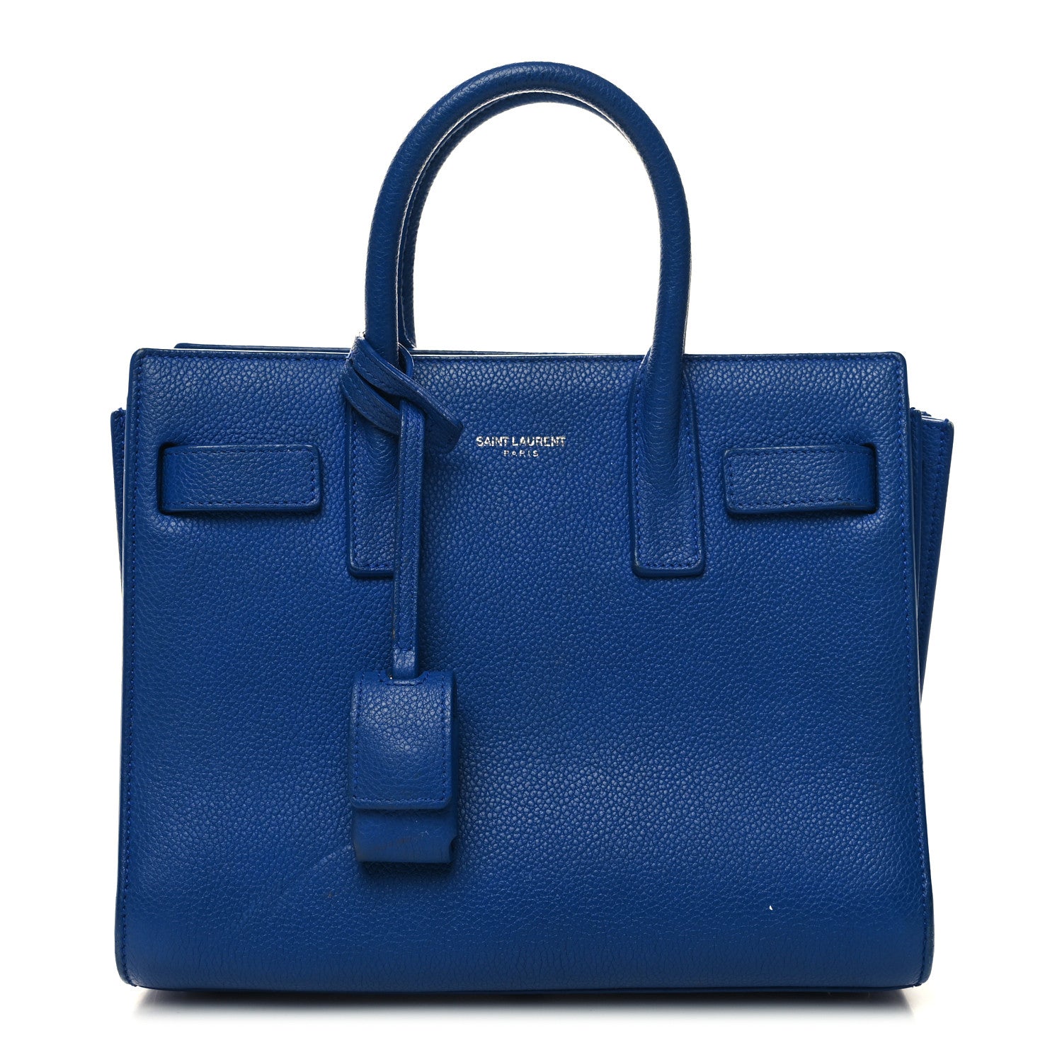Saint Laurent Grained Calfskin Nano Sac De Jour Royal Blue 1 of 14