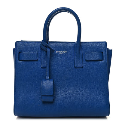 Saint Laurent Grained Calfskin Nano Sac De Jour Royal Blue 1 of 14