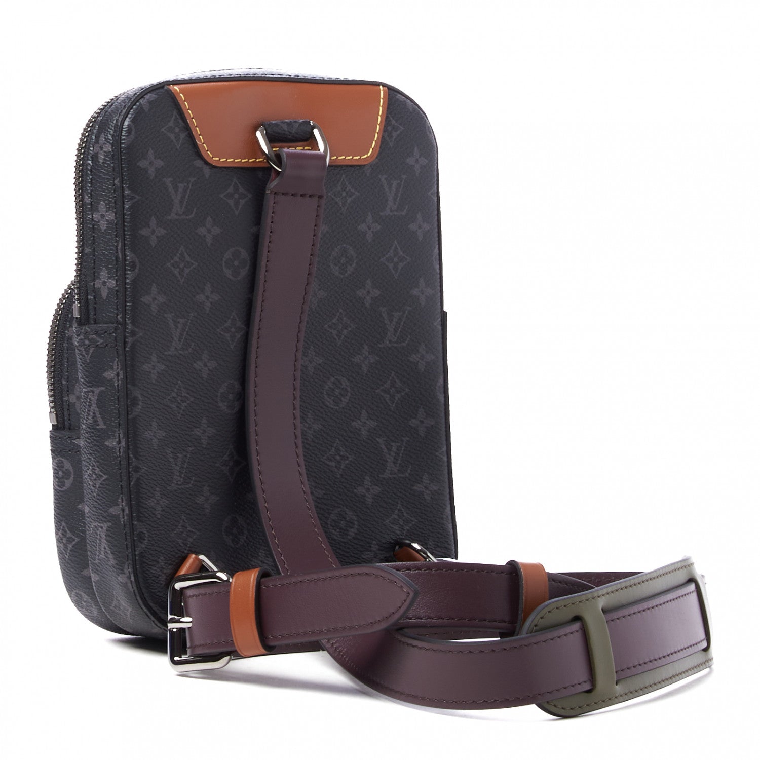 Louis Vuitton Monogram Eclipse Patchwork Amazone Sling Bag 2 of 8