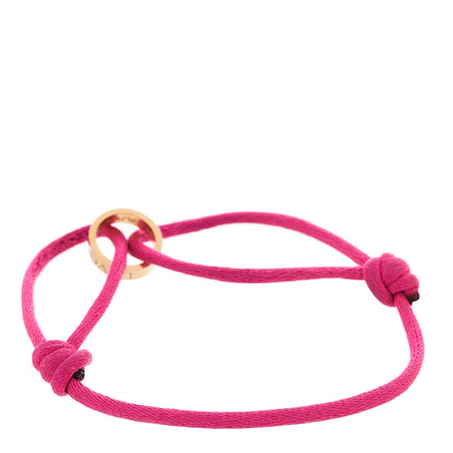 Cartier 18K Pink Gold Charity LOVE Adjustable Cord Bracelet Pink 2 of 7
