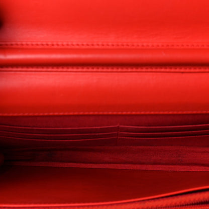 Chanel Patent Striped Wallet On Chain WOC Red 4 of 8