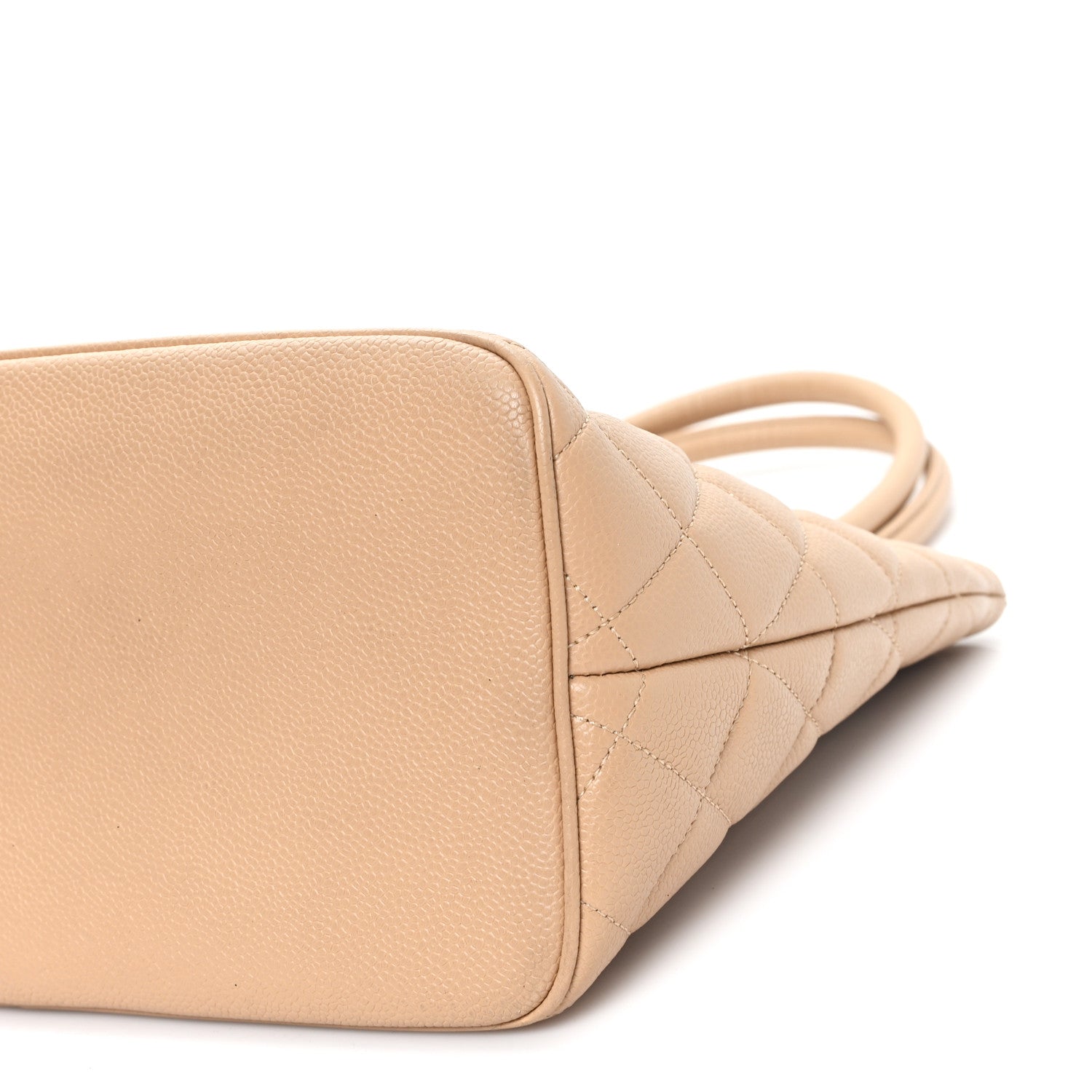Chanel Caviar Quilted Medallion Tote Beige 10 of 12