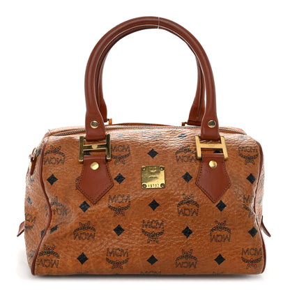 MCM Visetos Essential Boston Bag Cognac 1 of 10