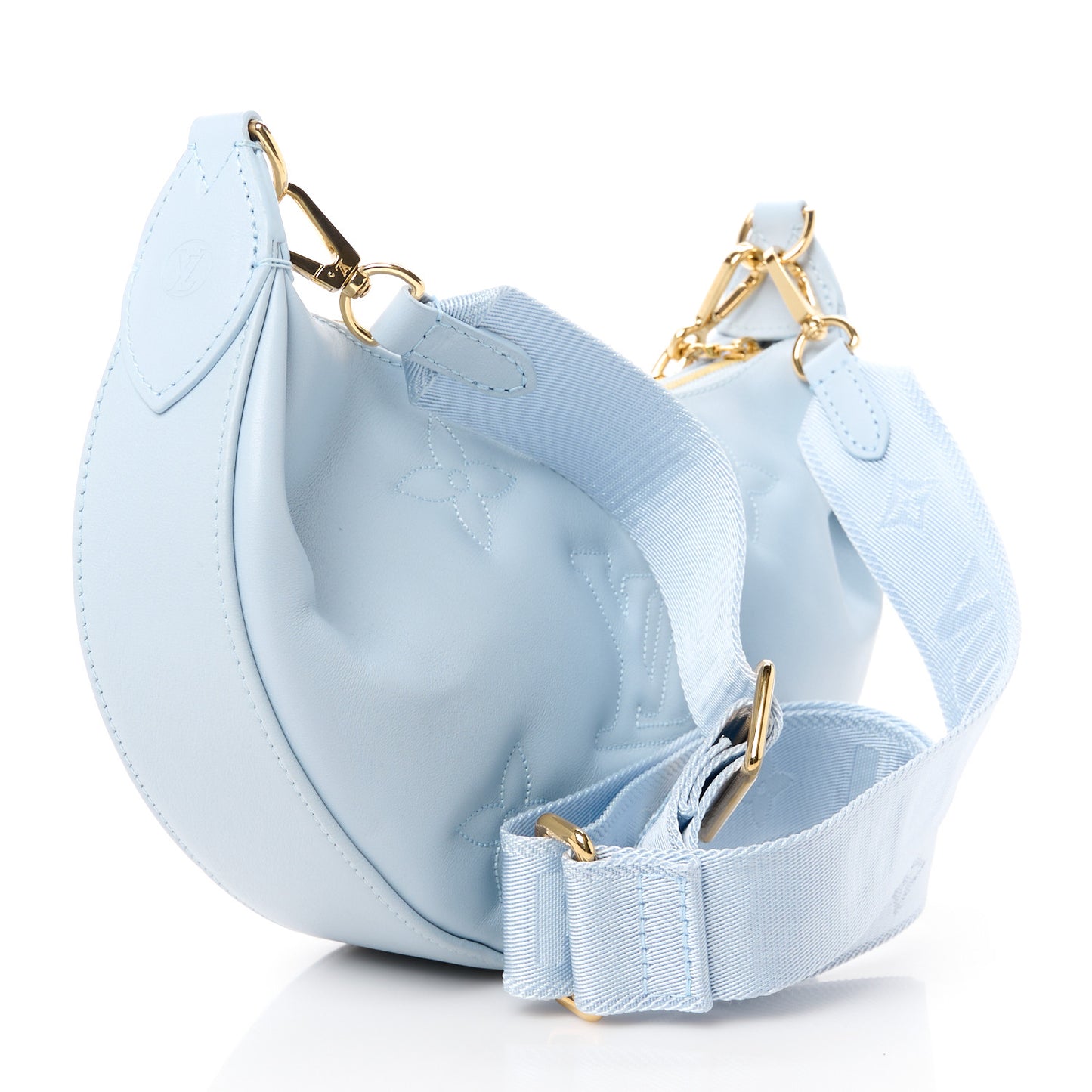 Calfskin Bubblegram Over The Moon Ice Blue