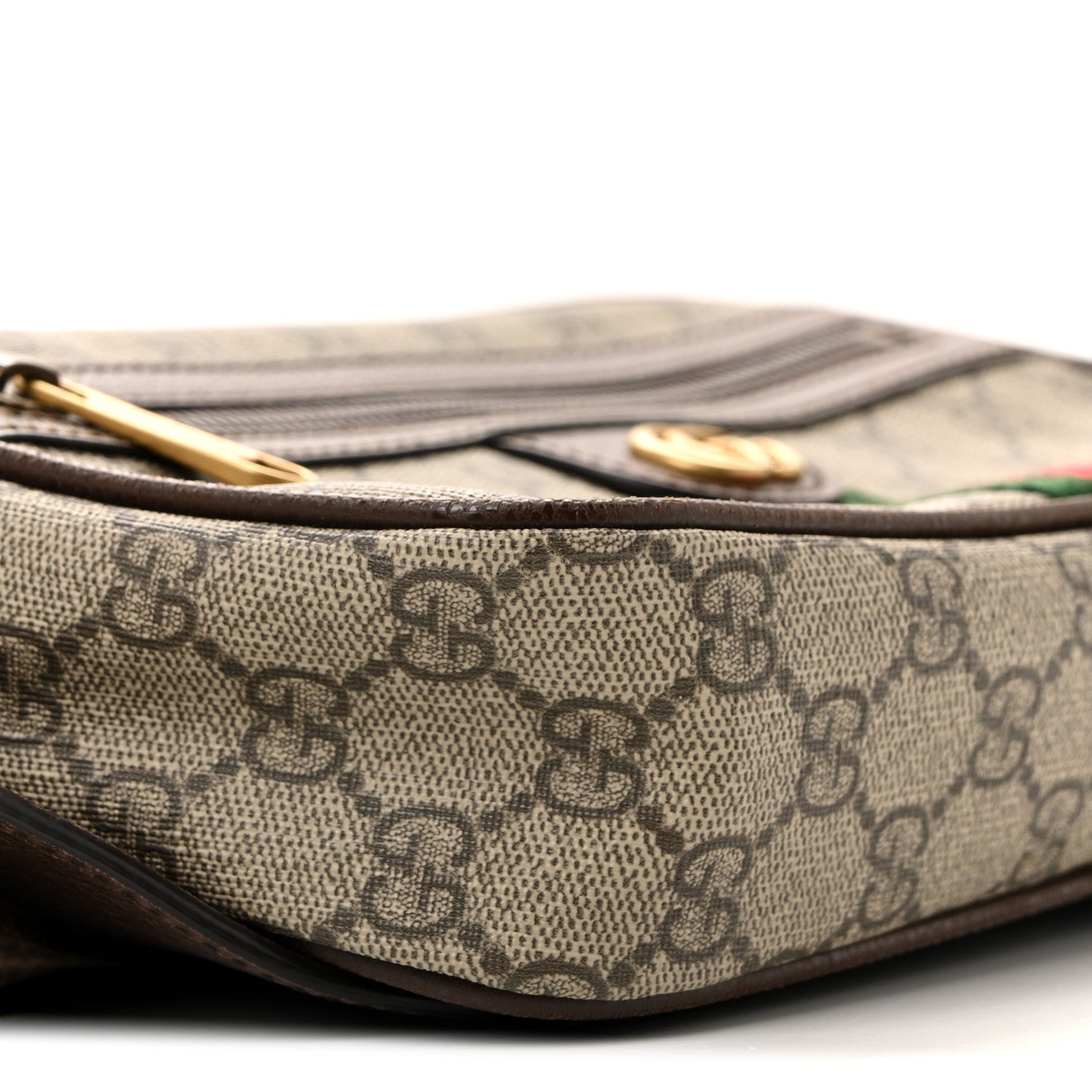 Gucci Soft GG Supreme Monogram Medium Ophidia Belt Bag Dark Brown 9 of 12
