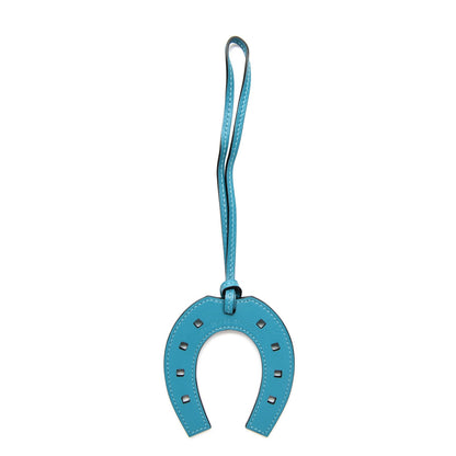 Hermes Swift Paddock Horseshoe Bag Charm Turquoise 1 of 4