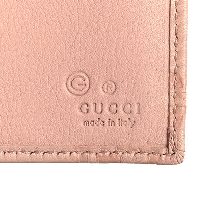 Gucci Guccissima Continental Flap Wallet Pink 7 of 9