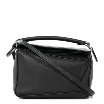 Loewe Calfskin Mini Puzzle Bag Black 1 of 13