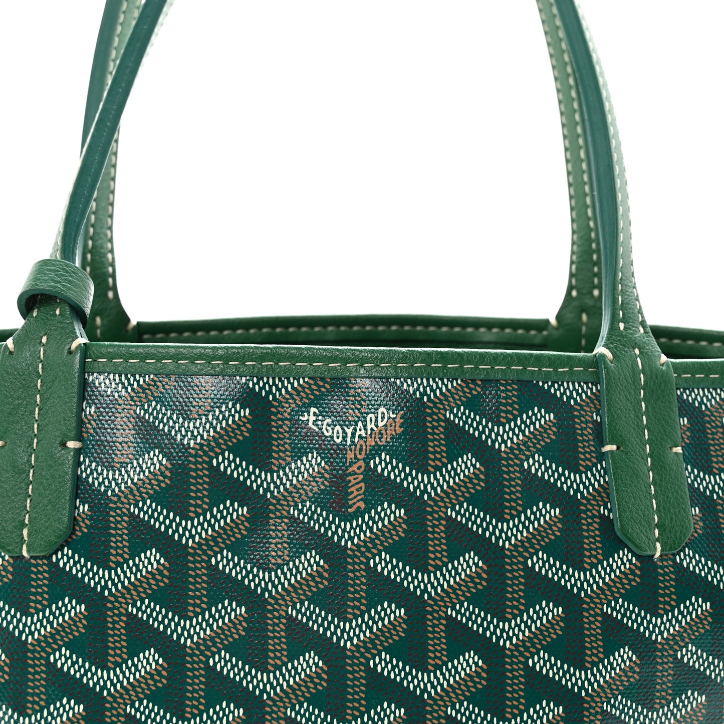 Goyardine Reversible Mini Anjou Green