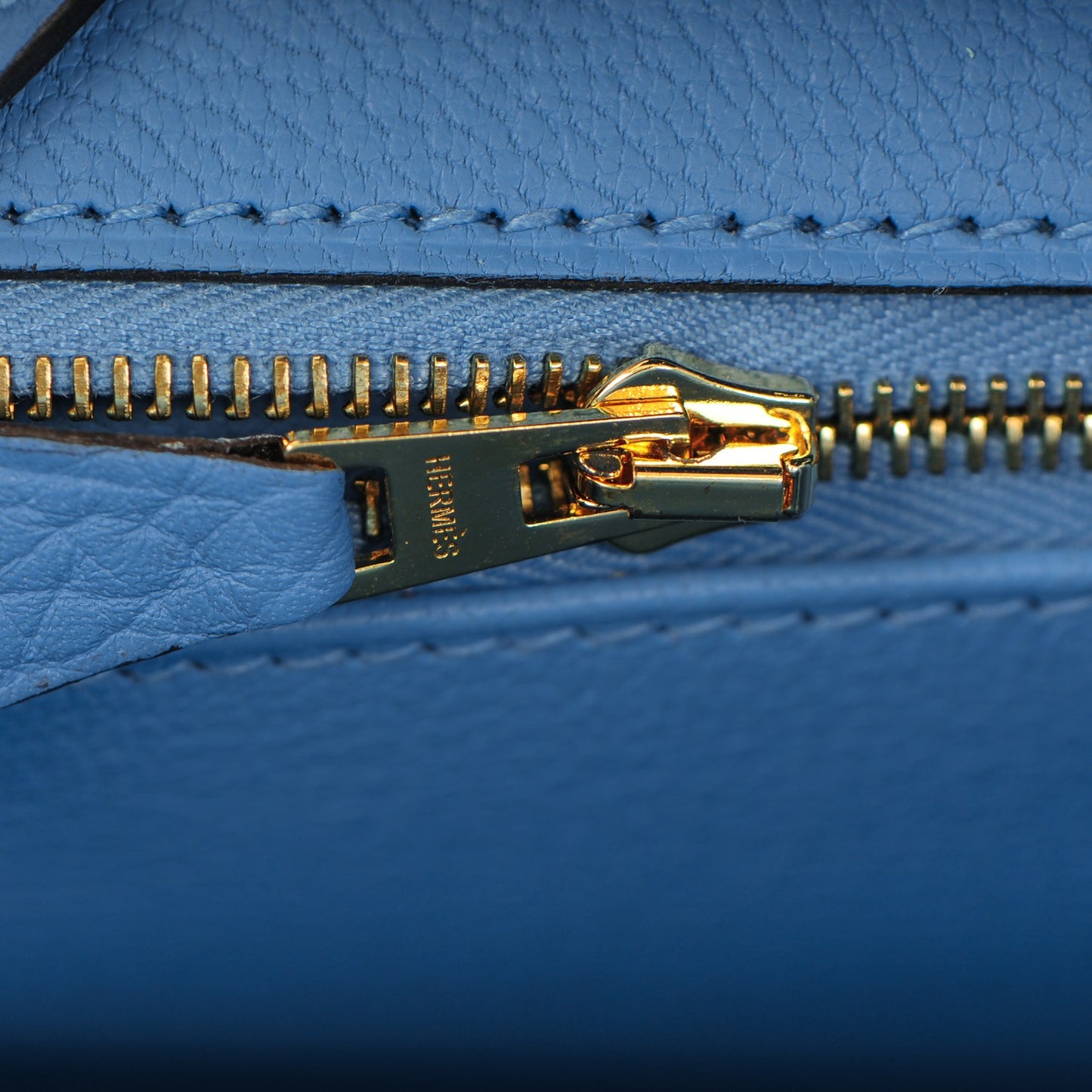 Taurillon Clemence Birkin 35 Bleu Paradis