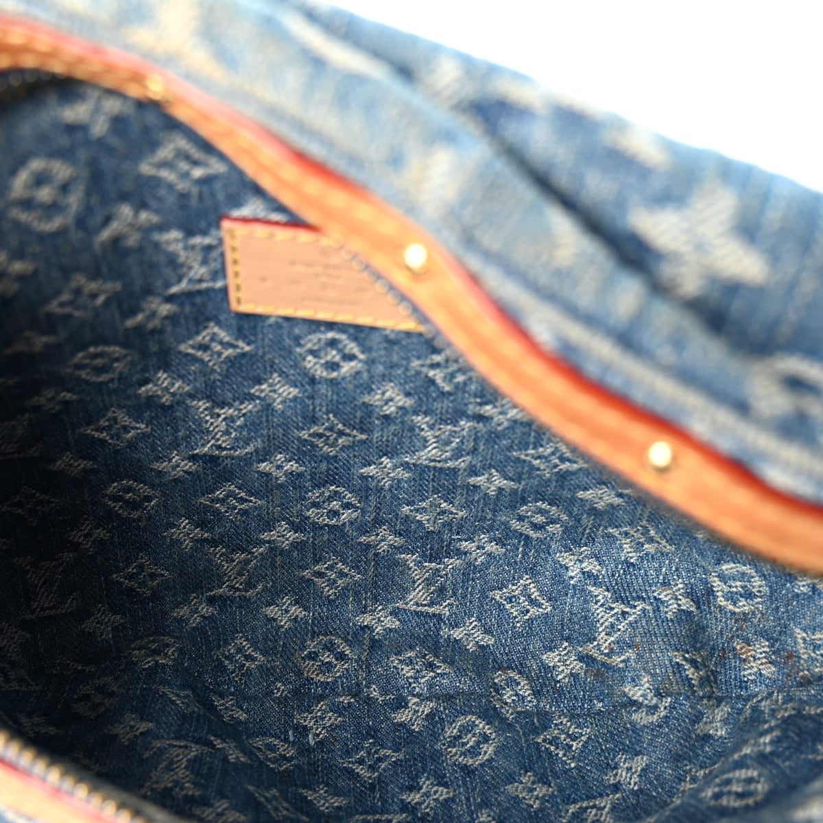 Louis Vuitton Monogram Denim High Rise Bumbag Blue 5 of 9