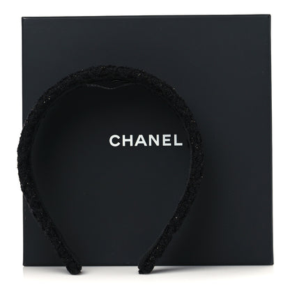 Chanel Tweed Headband Black 6 of 6