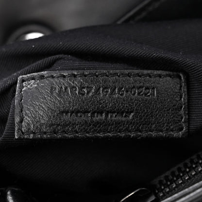 Saint Laurent Calfskin Y Quilted Monogram Monochrome Medium Loulou Chain Satchel Black 6 of 9