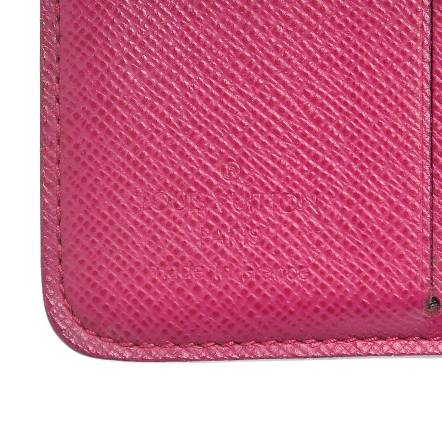 Monogram Perforated Compact Zipped Wallet Fuchsia
