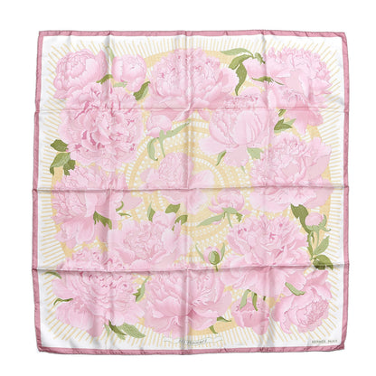 Hermes Silk Les Pivoines Scarf 90 1 of 6