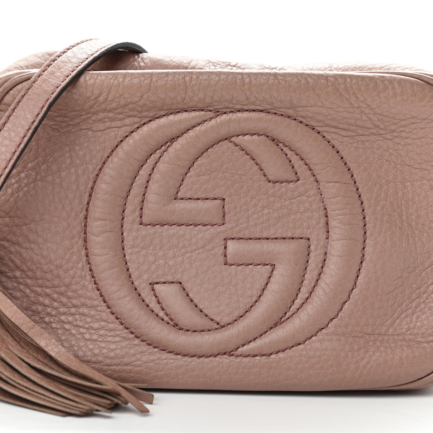 Gucci Pebbled Calfskin Small Soho Disco Bag Camelia 12 of 14