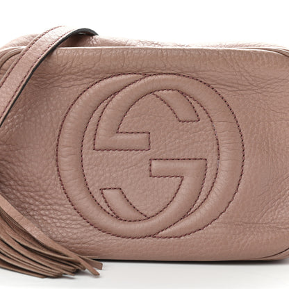 Gucci Pebbled Calfskin Small Soho Disco Bag Camelia 12 of 14